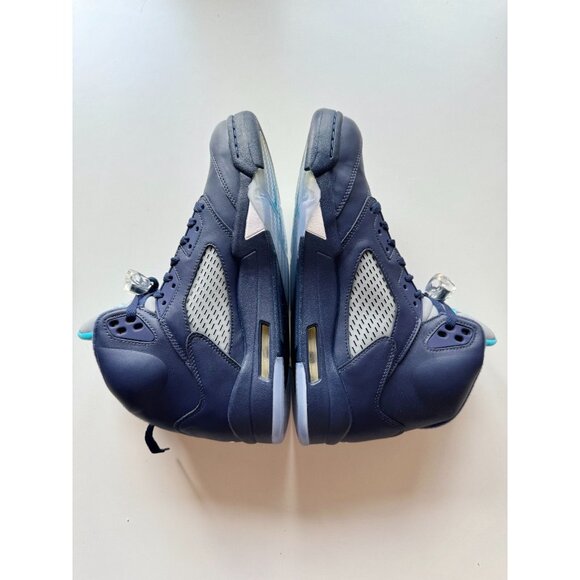 NIB 2015 NIKE Air Jordan 5 Retro Pre-Grape Hornets Navy Sneakers, Size 10.5 - Picture 10 of 15